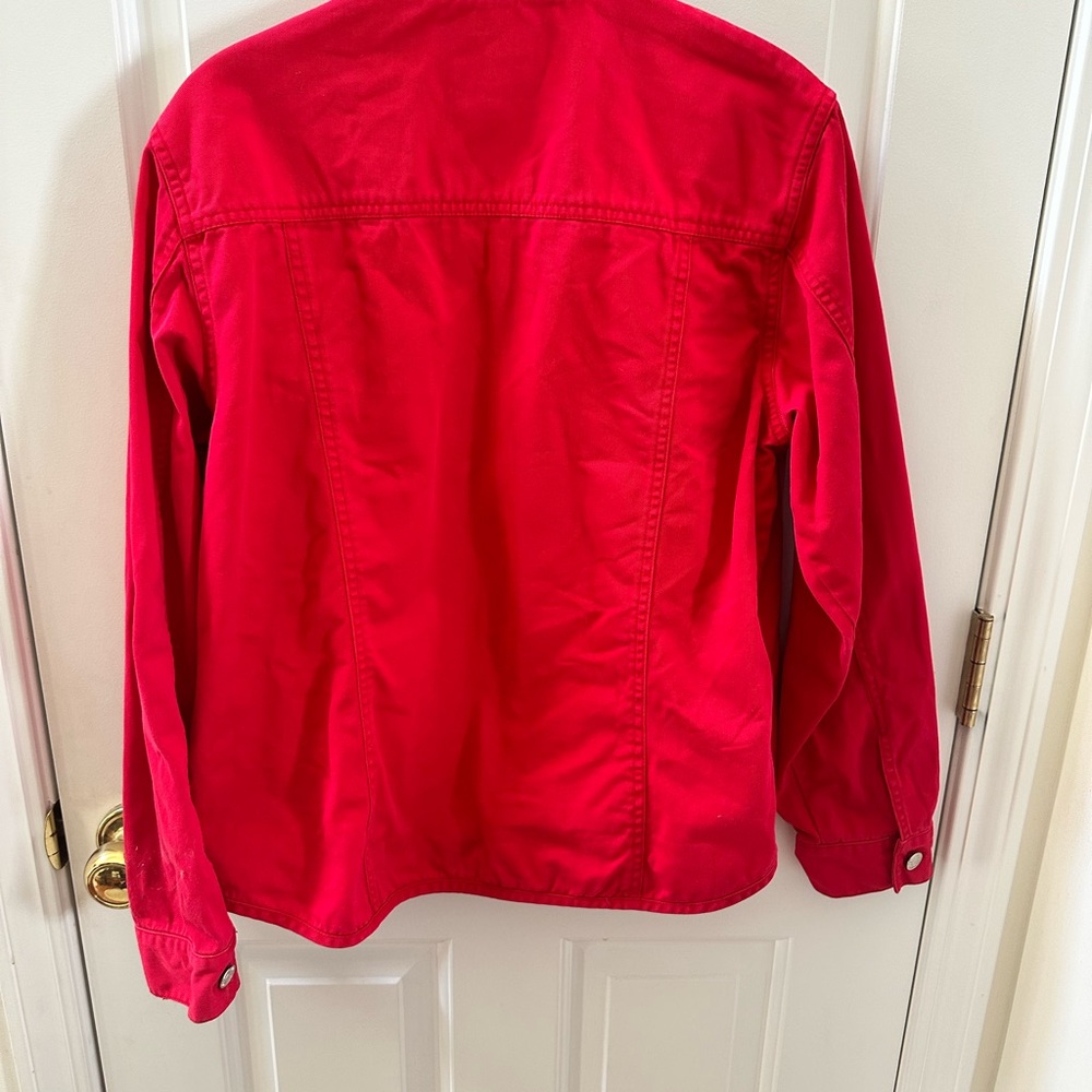 Pendleton Red Jacket Size Medium Button Up - image 5